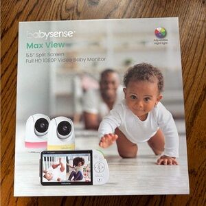Babysense Max View Split Screen Video Baby Monitor